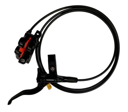 Shimano rear 4-piston disc brakeShimano rear 4-piston disc brake