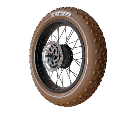 Complete Motorized Wheel 750W ZOSH Brown TireComplete Motorized Wheel 750W ZOSH Brown Tire